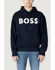 Hugo Boss Blue Cotton Sweater