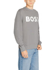 Hugo Boss Gray Cotton Sweater