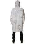 Dolce & Gabbana White Hooded Parka Polyester Trench Coat Jacket