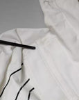 Dolce & Gabbana White Hooded Parka Polyester Trench Coat Jacket