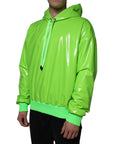 Dolce & Gabbana Green Polyester Hooded Men Pullover Sweater