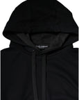 Dolce & Gabbana Black Hooded Pullover Men Sweatshirt Sweater