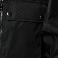 Dolce & Gabbana Black Nylon Winter Men Parka Coat Jacket