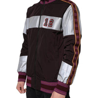 Dolce & Gabbana Multicolor Full Zip Jersey Men Bomber Jacket