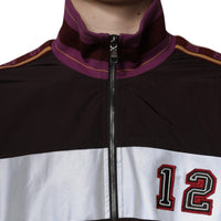 Dolce & Gabbana Multicolor Full Zip Jersey Men Bomber Jacket