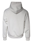 Dolce & Gabbana White D&G Logo Hooded Men Sweatshirt Sweater