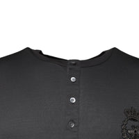 Dolce & Gabbana Gray Crown Bee Embroidery Pullover Sweater