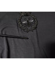 Dolce & Gabbana Gray Crown Bee Embroidery Pullover Sweater