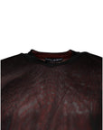 Dolce & Gabbana Maroon Polyester Crew Neck Pullover Sweater