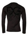 Dolce & Gabbana Brown Logo Cotton Crew Neck Pullover Sweater