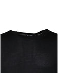 Dolce & Gabbana Black Cashmere Crew Neck Pullover Sweater