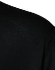 Dolce & Gabbana Black Cashmere Crew Neck Pullover Sweater