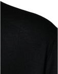 Dolce & Gabbana Black Cashmere Crew Neck Pullover Sweater