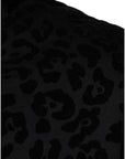 Dolce & Gabbana Black Leopard Cotton Hooded Full Zip Sweater