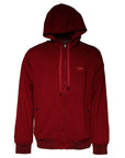 Dolce & Gabbana Red Logo Plaque Hooded Sweatshirt Sweater