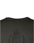 Dolce & Gabbana Army Green Crown Cotton Sweatshirt Sweater