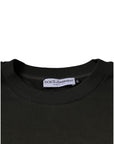 Dolce & Gabbana Army Green Crown Cotton Sweatshirt Sweater
