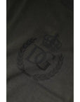 Dolce & Gabbana Army Green Crown Cotton Sweatshirt Sweater