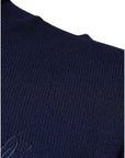 Dolce & Gabbana Blue Wool Knit Turtleneck Pullover Sweater