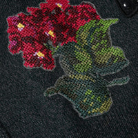 Dolce & Gabbana Gray Embellished Crew Neck Pullover Sweater