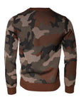 Dolce & Gabbana Multicolor Camouflage Men Pullover Sweater
