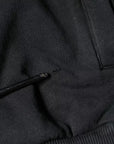 Dolce & Gabbana Black Logo Plaque Hooded Full Zip Sweater