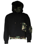 Dolce & Gabbana Black Pocket CottonHooded Sweatshirt Sweater
