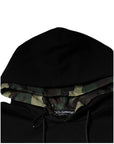 Dolce & Gabbana Black Pocket CottonHooded Sweatshirt Sweater