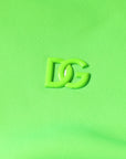 Dolce & Gabbana Green Logo Hooded Pullover Sweatshirt Sweater