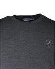 Dolce & Gabbana Dark Gray Wool Crew Neck Pullover Sweater