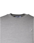 Dolce & Gabbana Light Gray Wool Crew Neck Pullover Sweater