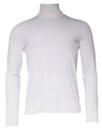 Dolce & Gabbana White Long Sleeve Turtleneck Men Pullover Sweater