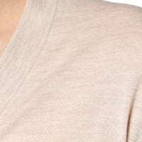 Dolce & Gabbana Beige Cashmere Button Down Cardigan Sweater
