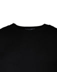Dolce & Gabbana Black Long Sleeve Crew Neck Pullover Sweater