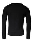 Dolce & Gabbana Black Long Sleeve Crew Neck Pullover Sweater
