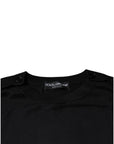 Dolce & Gabbana Black Long Sleeve Crew Neck Pullover Sweater