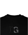 Dolce & Gabbana Black DG Logo Cotton Men Sweatshirt Sweater