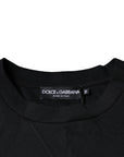 Dolce & Gabbana Black DG Logo Cotton Men Sweatshirt Sweater