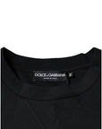 Dolce & Gabbana Black DG Logo Cotton Men Sweatshirt Sweater