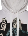 Dolce & Gabbana White Caesar Cotton Hooded Pullover Sweater