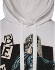 Dolce & Gabbana White Caesar Cotton Hooded Pullover Sweater