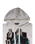 Dolce & Gabbana White Caesar Cotton Hooded Pullover Sweater