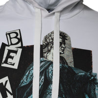 Dolce & Gabbana White Caesar Cotton Hooded Pullover Sweater