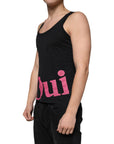 Dolce & Gabbana Black Cotton Tank Sleeveless Men T-shirt