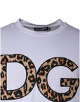 Dolce & Gabbana White DG Logo Cotton Shorts Sleeves T-shirt