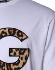 Dolce & Gabbana White DG Logo Cotton Shorts Sleeves T-shirt