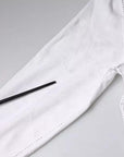 Dolce & Gabbana White Cotton Buttoned Long Sleeves T-shirt