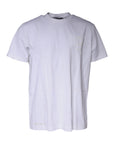 Dolce & Gabbana White Embossed Logo Crew Neck T-shirt