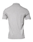 Dolce & Gabbana Gray Crown Collared ShortSleeve Polo T-shirt
