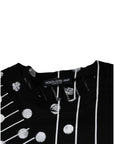 Dolce & Gabbana Black Cotton Polka Dots Round Neck T-shirt